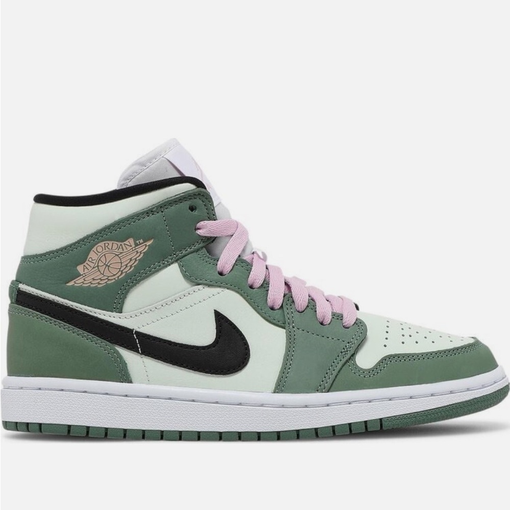 Nike Air Jordan 1 Womens Mid Dutch Green
